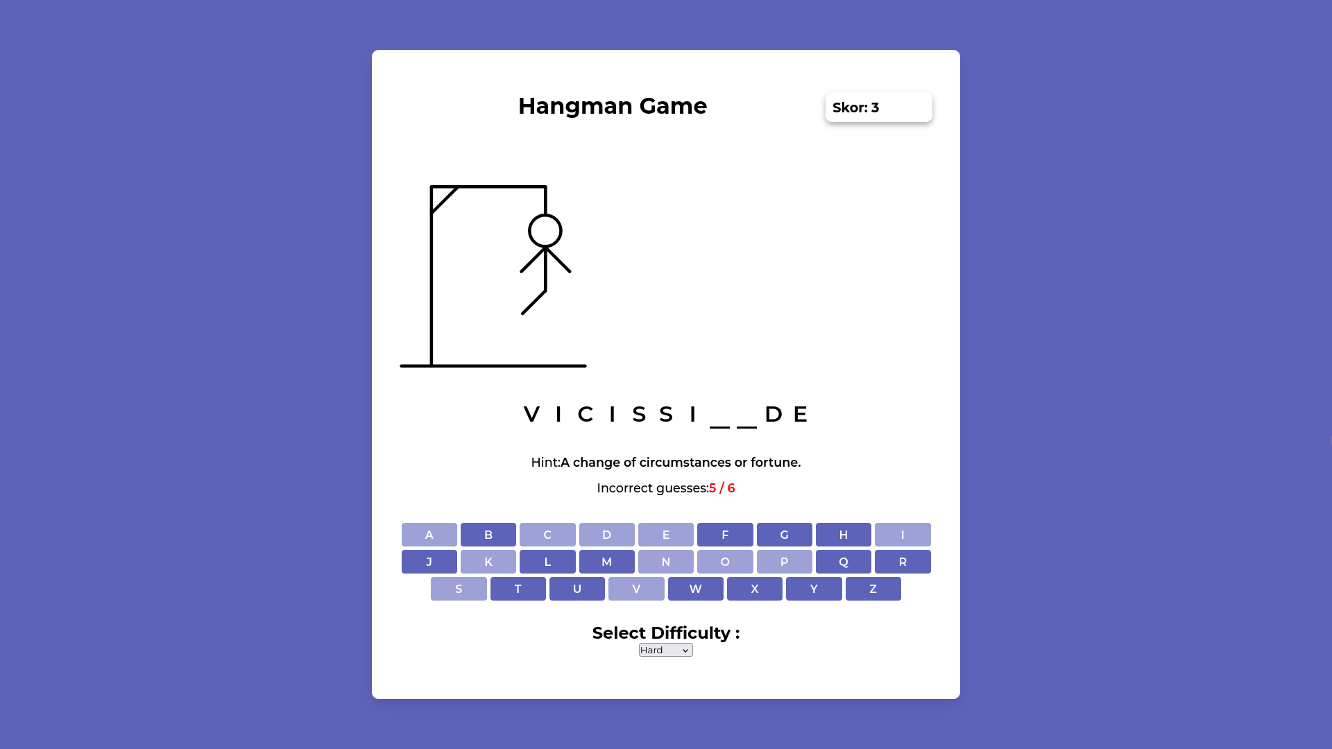Hangman-Game_Adam-Asmaca Demo Image